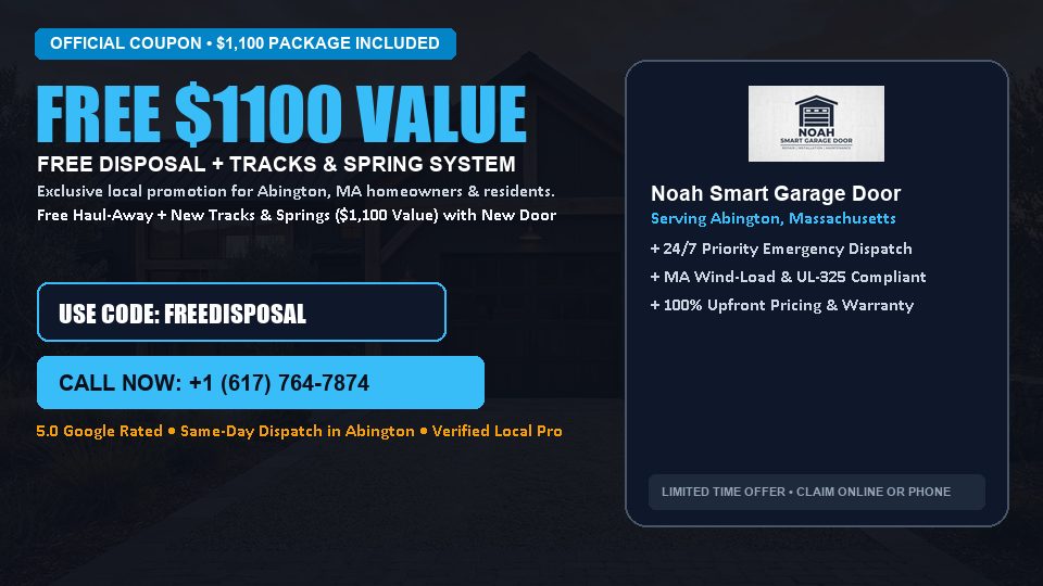 Noah Smart Garage Door FREE Haul-Away & Heavy-Duty Tracks with New Door